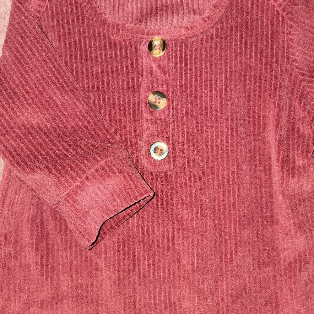 Dark red onesie